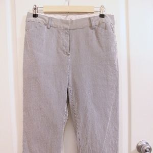 Talbots Blue and White Striped Hampshire Ankle Size 6 Curvy